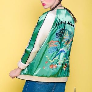 Scotch & Soda Satin Bomber Jacket - sz 2 (petite)